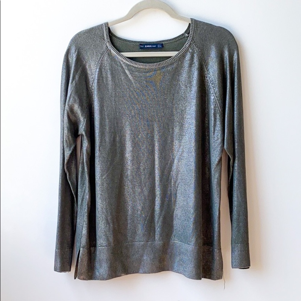 Zara Gun Metal Sweater
